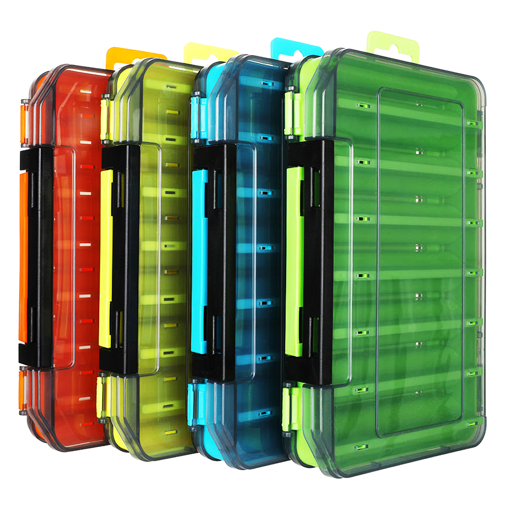 12 Compartment Double Sided Waterproof Fishing Tackle Box