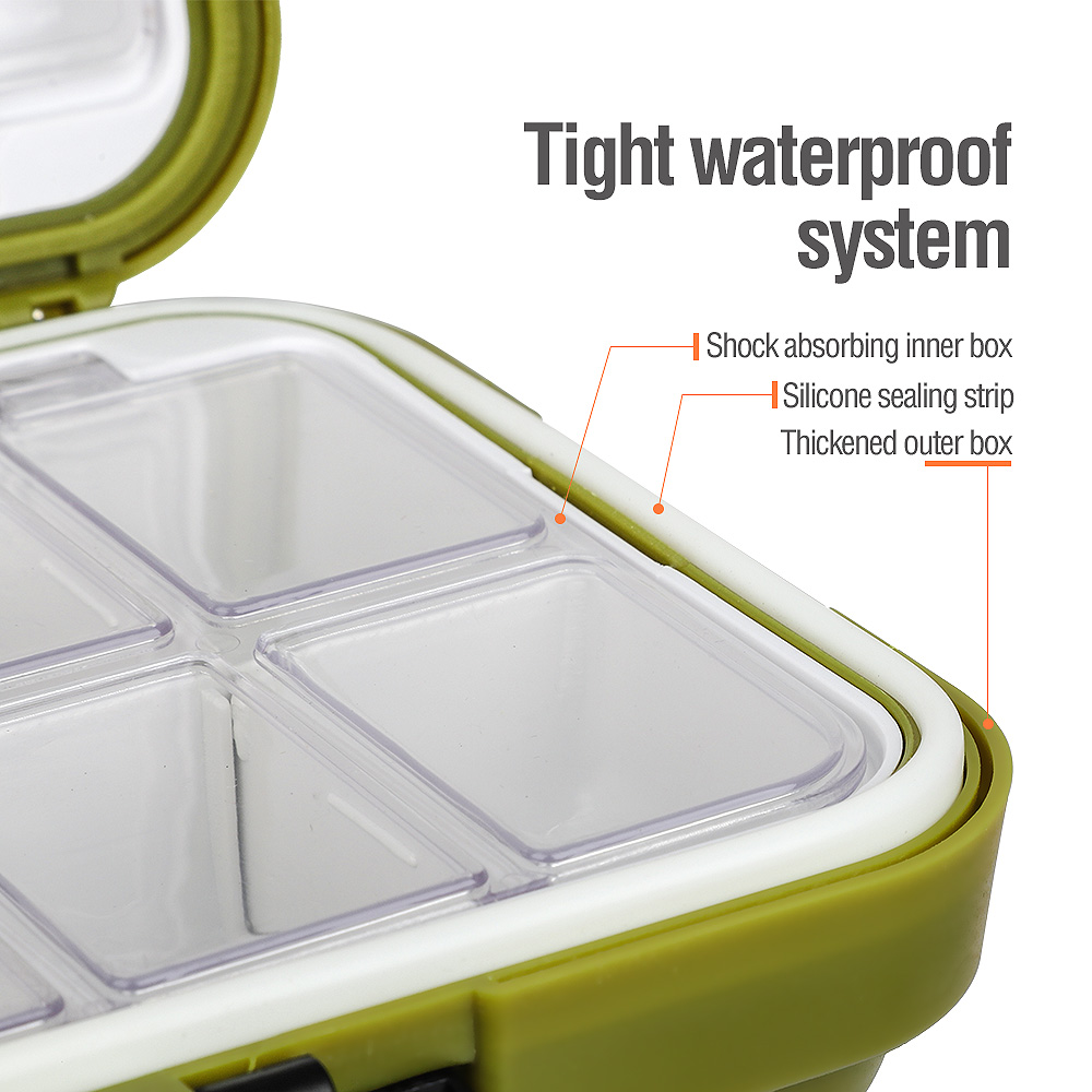 Details about   Grid Fishing Gear Accessories Waterproof sub-Box Hook Fishing Tackle box 