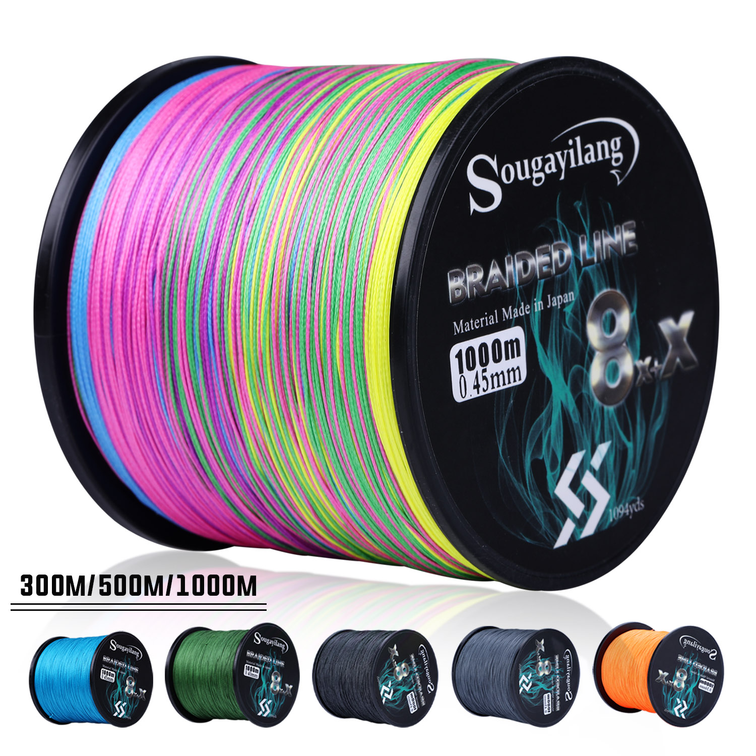Details about   Strong Fishing Line 4/9 Strands Multifilament Anti-Bite Braided Tool 300m 500m 