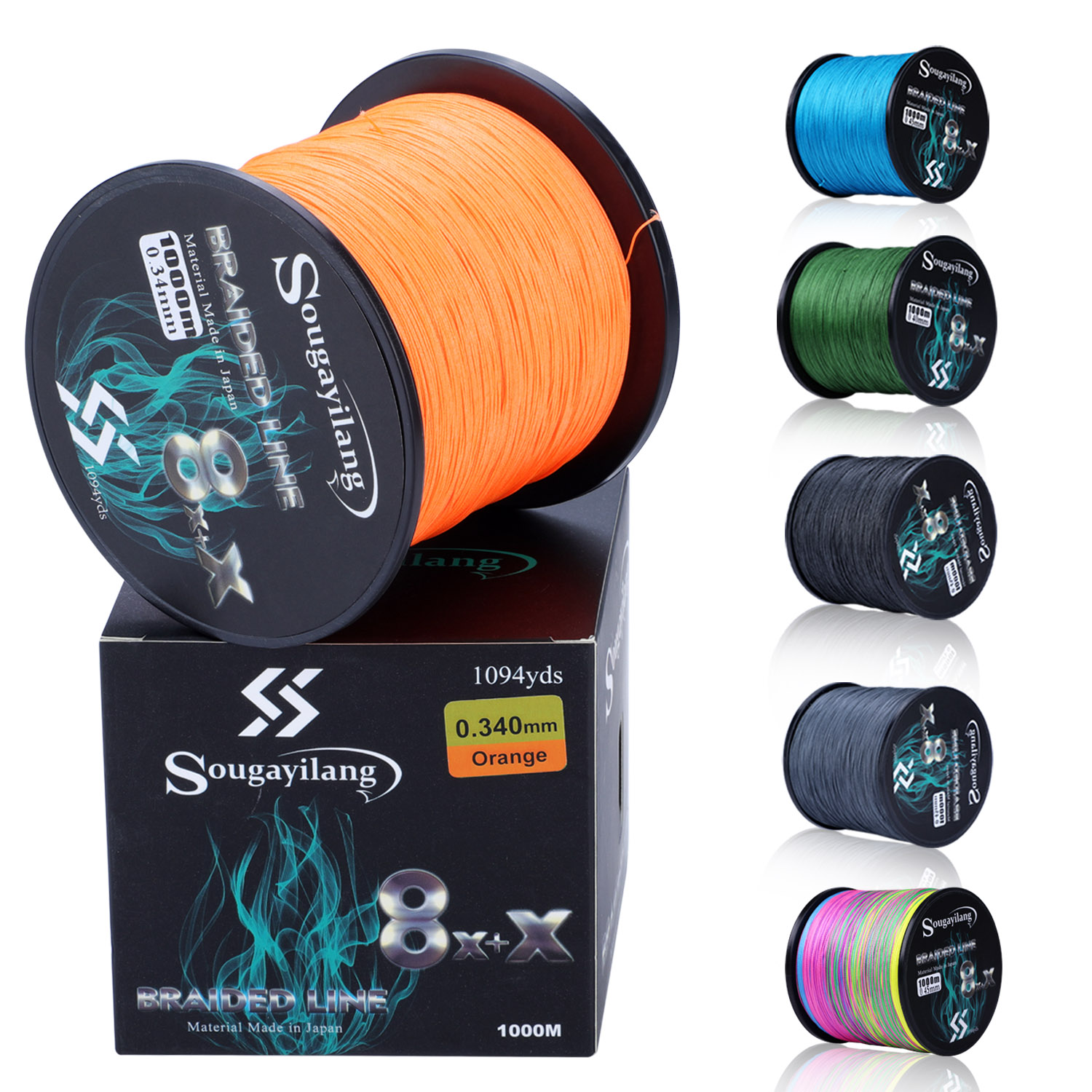 Details about   Strong Fishing Line 4/9 Strands Multifilament Anti-Bite Braided Tool 300m 500m 